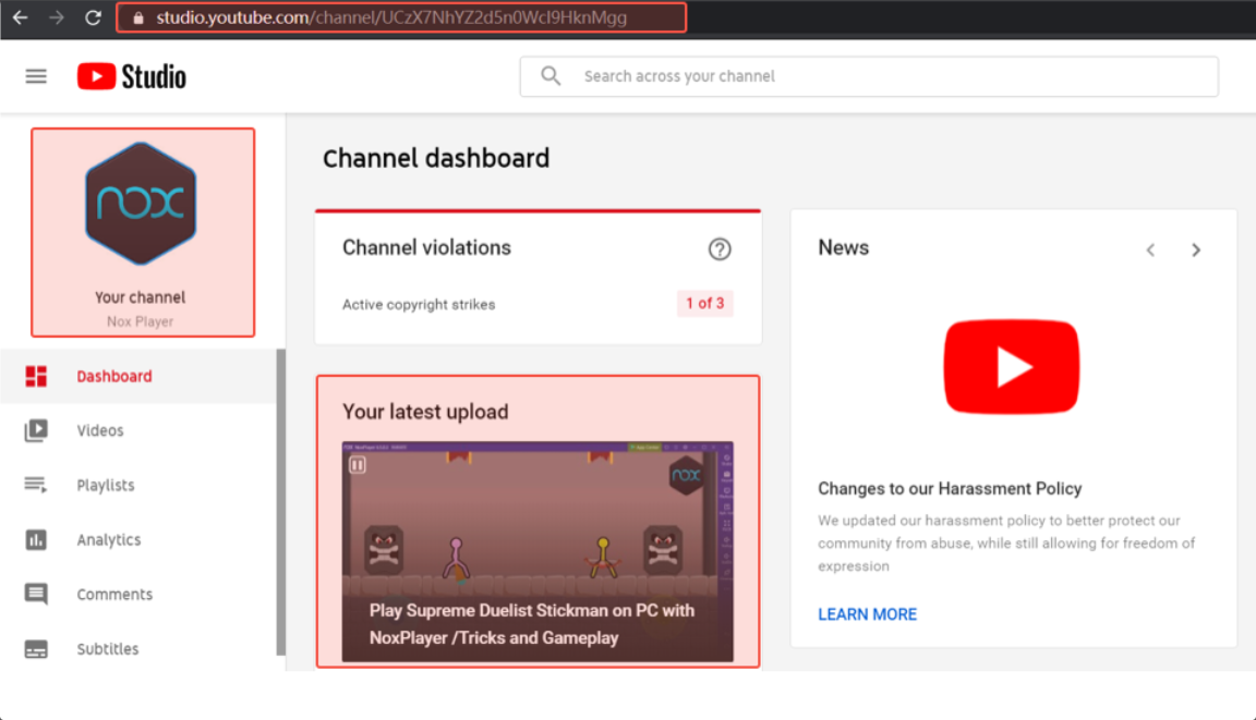 5. Channel Verification Example- Noxinfluencer